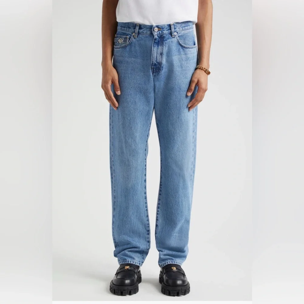 Versace A Biggie Medusa Medallion Denim Jeans – Made in Italy